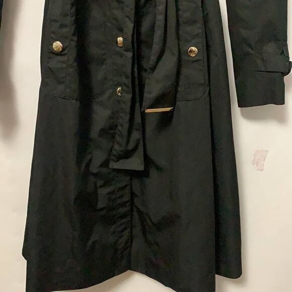 GUCCI TRENCH BLACK POINTED COLLAR COAT - Picture 4 of 13